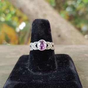 Marcasite, Amethyst anf Sterling Ring